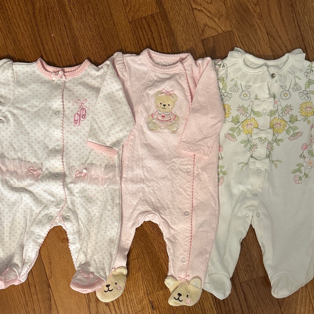 3 Little Me Newborn Onesies